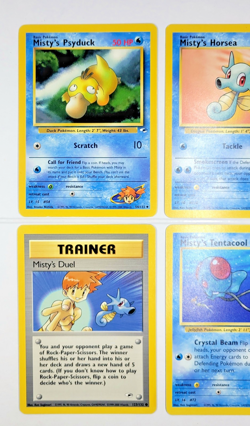 Misty's Lot (4) - NM* Vintage Gym Hero WOTC Pokemon Card - Psyduck, Horsea - Image 2