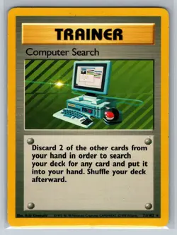Computer Search 71/102 Base Set Rare Pokemon Card - Image 1