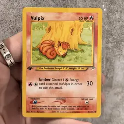 Pokemon TCG Vulpix Neo Destiny 1st Edition Card 91/105 Regular - Image 1
