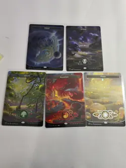 5 Unfinity Planetary Galaxy FOIL Borderless Land EDH Magic the Gathering MTG - Image 1