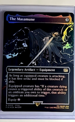 2025 MTG Magic The Gathering FIN Final Fantasy Borderless Foil #353 The Masamune - Image 1