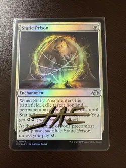 MTH: Signed By Artist - Static Prison - Foil, Modern Horizons 3 NM xl- Energy - Image 1