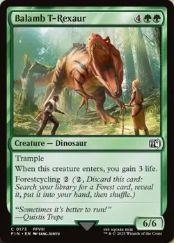Balamb T-Rexaur - Foil - Final Fantasy #0173 MTG Magic The Gathering - Image 1