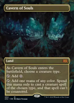 Cavern of Souls (Borderless Alternate Art) Double Masters 2022 - Near Mint - Image 1
