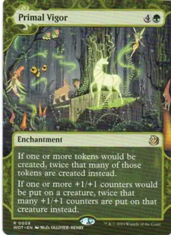 MTG: Wilds of Eldraine: Enchanting Tales: Primal Vigor: Lightly Played Condition - Image 1
