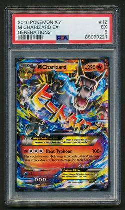 M Charizard EX 12/85 Holo Rare Pokemon 2016 XY Generations PSA 5 EX - Image 1