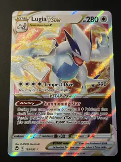 Lugia VSTAR 139/195 Swsh12: Sword & Shield - Silver Tempest Holo NM Pokemon Card - Image 1