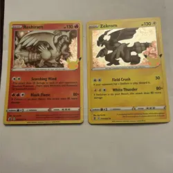 Pokemon Trading Card Game Celebrations Zekrom & Reshiram Holo 002/025 & 010/025 - Image 1