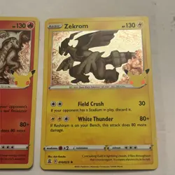 Pokemon Trading Card Game Celebrations Zekrom & Reshiram Holo 002/025 & 010/025 - Image 3