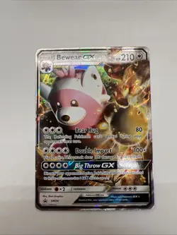 Bewear GX Pokemon Card TCG Black Star Promo SM34 Promo Holo MP - Image 3