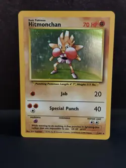 Hitmonchan 7/102 Holo Rare Base Set Unlimited - Pokemon - Image 1