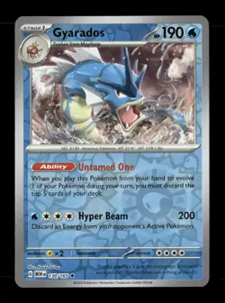 Gyarados Reverse Holo Rare SV: Scarlet & Violet 151 130/165 NM Pokemon NM - Image 1