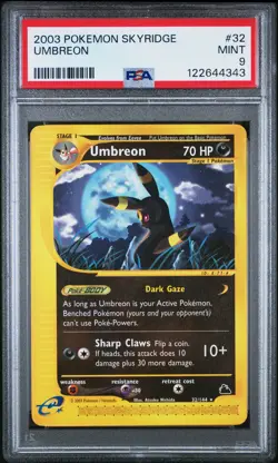 2003 POKEMON SKYRIDGE #32 UMBREON PSA 9 - Image 1
