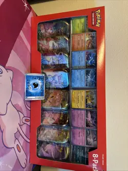 Pokemon TCG Prismatic Evolutions Costco 8 Pack Mini Tins Set + Promos New Sealed - Image 1