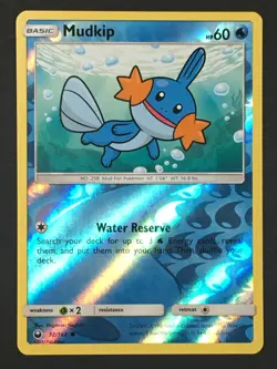 Pokemon TCG Mudkip (32) Common SM - Celestial Storm 32/168 Reverse Holo NM - Image 1