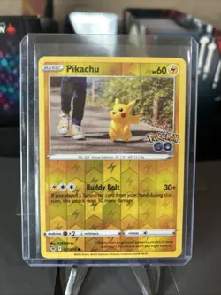 Pikachu 027/078 Pokemon GO Reverse Holo / Pack Fresh New / 2022 - Image 1