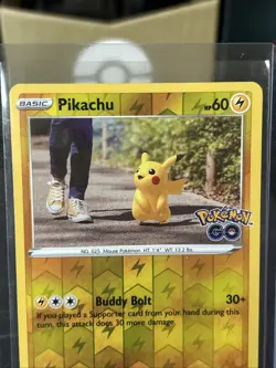 Pikachu 027/078 Pokemon GO Reverse Holo / Pack Fresh New / 2022 - Image 2