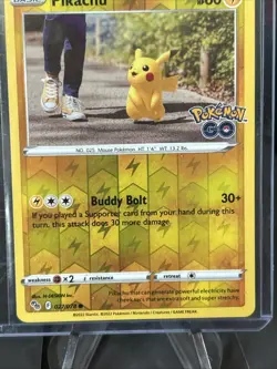 Pikachu 027/078 Pokemon GO Reverse Holo / Pack Fresh New / 2022 - Image 3