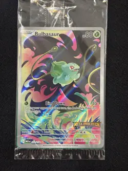 Pokemon Bulbasaur 133/132 English Mega Evolution Stamped Promo 🔥SEALED🔥 - Image 1
