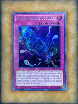 Yugioh Phantom Knights' Fog Blade BLRR-EN065 Secret Rare 1st Ed NM - Image 1
