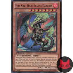 Yugioh Fire King High Avatar Garunix SDOK-EN001 Ultra Rare 1st Edition NM - Image 1