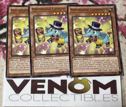 3x (M/NM) - Performapal Elephammer - CROS-EN002 - Rare - 1st Edition YuGiOh - Image 1