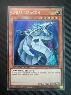 Yugioh Cyber Dragon SGX1-ENG01 Secret Rare 1st Edition VLP - Image 1