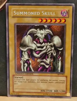 YUGIOH 2003 COLLECTOR'S TIN LOT of 2 Summoned Skull & Jinzo BPT 002 LP 011 LP+ - Image 2