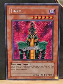 YUGIOH 2003 COLLECTOR'S TIN LOT of 2 Summoned Skull & Jinzo BPT 002 LP 011 LP+ - Image 3