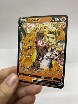 J Balvin V Gold Metal Pokemon Card-Collectible Gift Display！Christmas COOL - Image 5