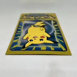 1999 Topps Pokemon Jumbo Pikachu Chrome Holo Foil TV Card 1 of 5 Vintage - Image 5