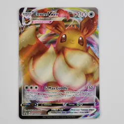 Pokemon Eevee VMAX SWSH087 Black Star Promo Full Art Holo Foil Card NM+ - Image 1