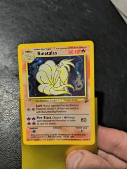 Pokemon TCG Ninetales Holo Unlimited Holo Rare Card Base Set 2 13/130 - Image 2