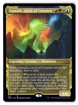 Omnath Locus Of Creation NM* SHOWCASE Zendikar Rising ENGLISH 312 mtg-UnltdCards - Image 1