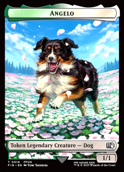 MTG Angelo, Darkstar Foil Double-Sided Token Final Fantasy - Image 1