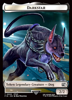 MTG Angelo, Darkstar Foil Double-Sided Token Final Fantasy - Image 2