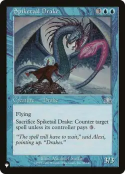 Spiketail Drake - Light Play MTG The List - Image 1