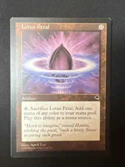 MTG Lotus Petal - Tempest - LIGHTLY PLAYED - Image 1