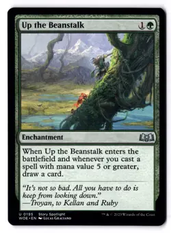 Up The Beanstalk NM* Wilds Of Eldraine ENGLISH 0195 mtg -UnltdCards - Image 1