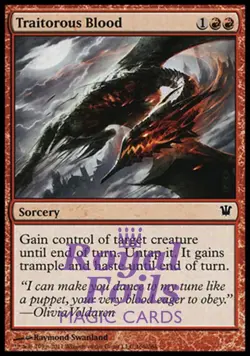 Traitorous Blood 1x FOIL ISD MTG Innistrad Common MINT red - Image 1