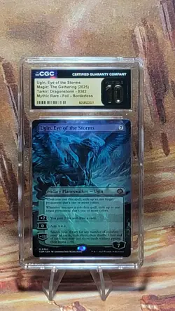 MTG Ugin, Eye of the Storms #382 Foil Borderless TDM CGC Pristine 10 Pop 1 - Image 1