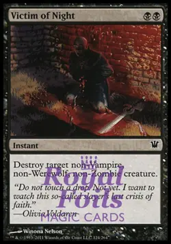 Victim of Night 1x FOIL ISD MTG Innistrad Common MINT black - Image 1