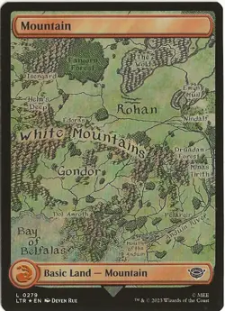 Mountain 279 Land MTG Lord of the Rings Tales of Middle Earth NM/MT - Image 1