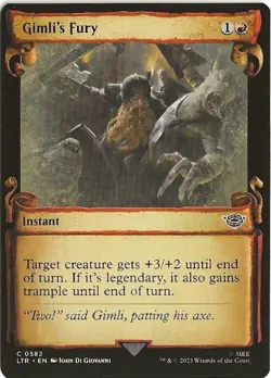 Gimli's Fury 0582 Common MTG Lord of the Rings Middle Earth NM/MT - Image 1