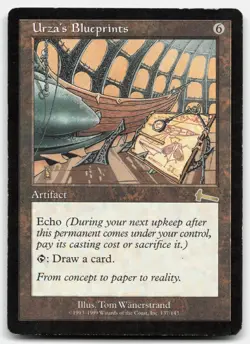 MTG Urza's Blueprints R Urza's Legacy 137 MP - Image 1