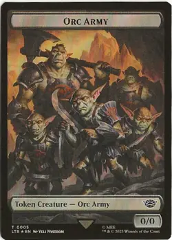 Orc Army Food 010 05 Token MTG Lord of the Rings Tales of Middle Earth NM/MT - Image 1