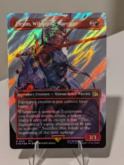 Firion, Wild Rose Warrior (Borderless SURGE FOIL) Final Fantasy MTG (NM) - Image 1