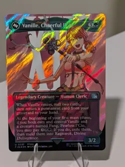 Vanille, Cheerful L-Cie (0537) (Borderless SURGE FOIL) FINAL FANTASY MTG (NM) - Image 1