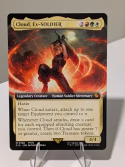 Cloud, Ex-SOLDIER Extended Art Regular: Final Fantasy MTG (NM) - Image 1
