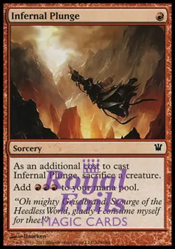 Infernal Plunge 1x FOIL ISD MTG Innistrad Common MINT red - Image 1